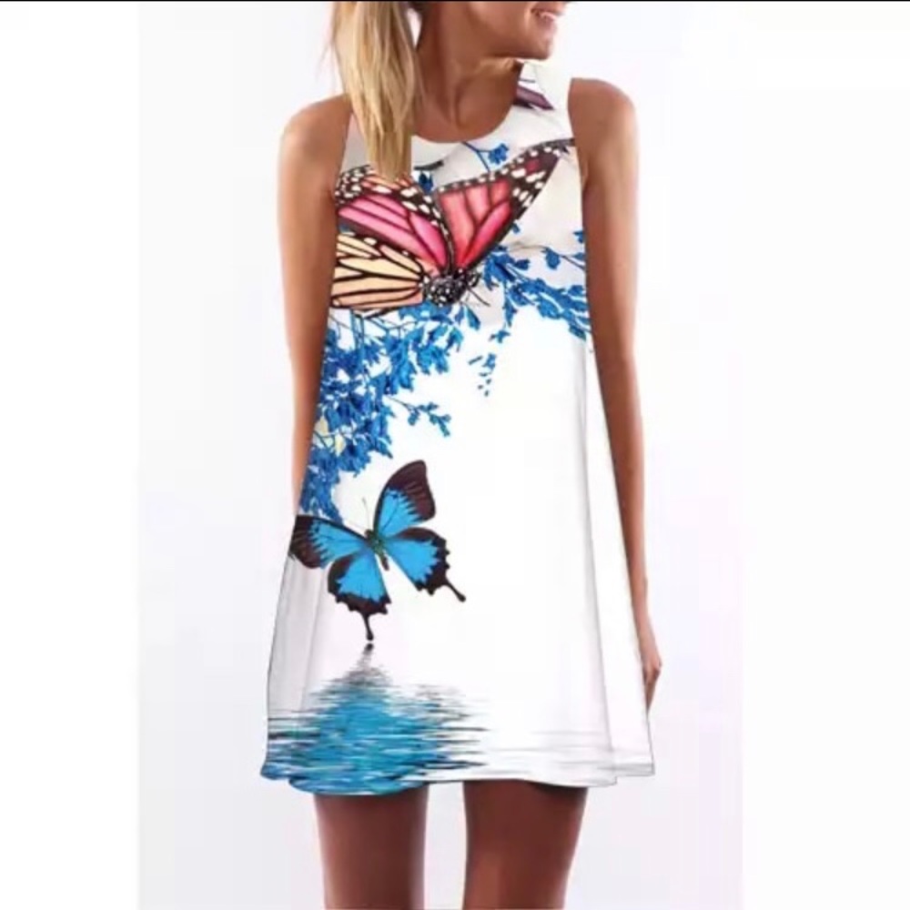 🧚‍♀️Butterfly 🌞Summer 🌴Beach Dress